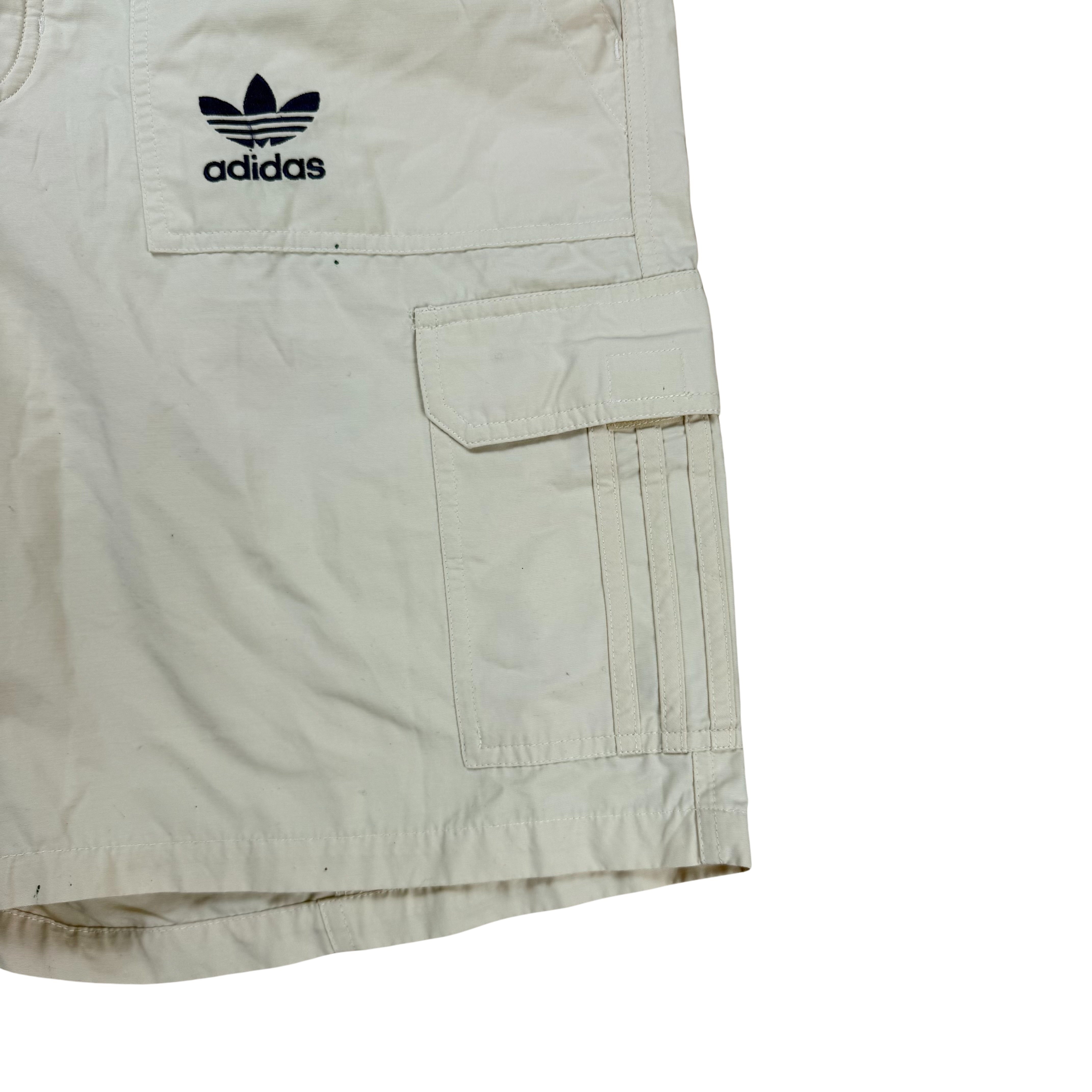 Vintage 80s Adidas Cargo Shorts - L