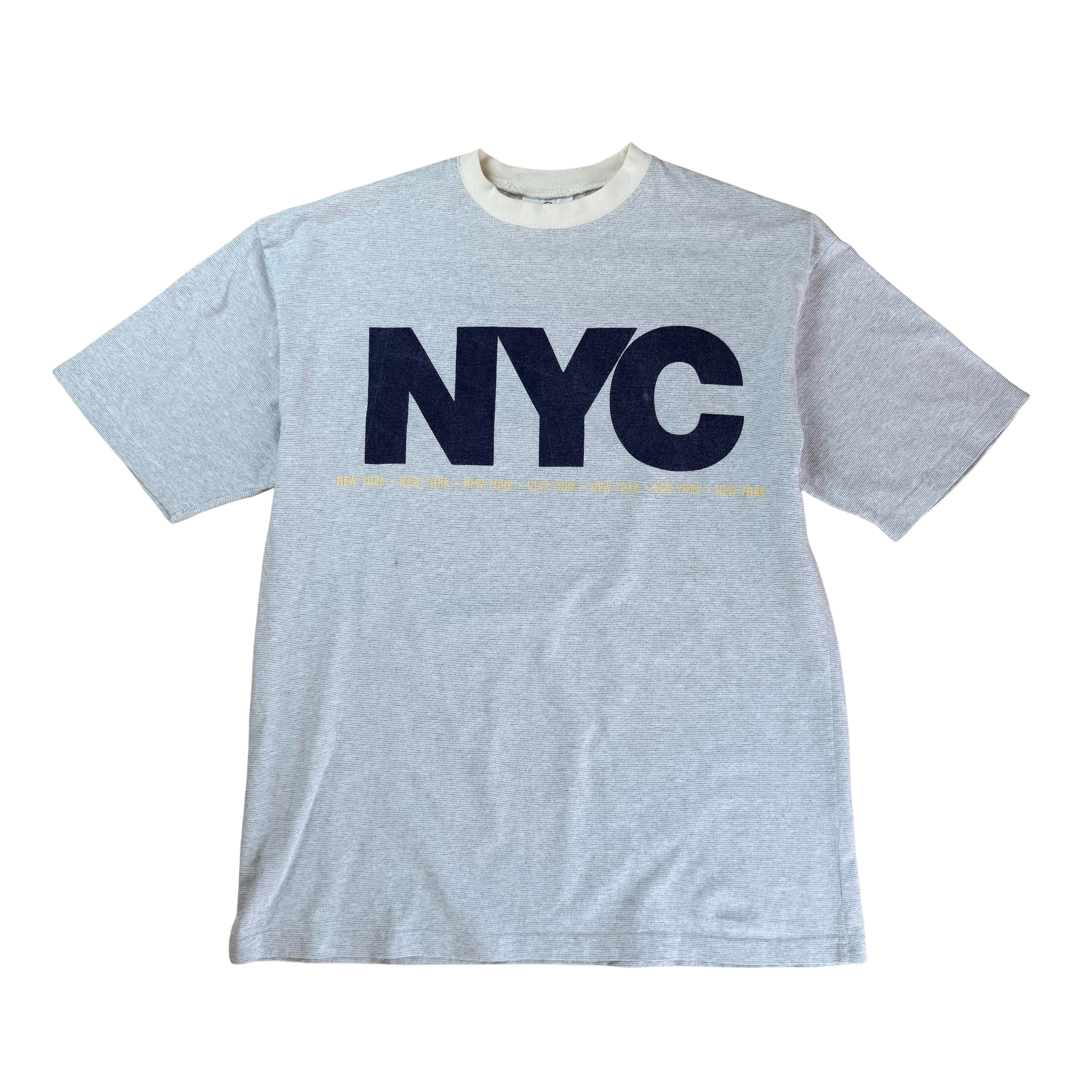 Vintage 90s NYC USA College T-Shirt  - XL