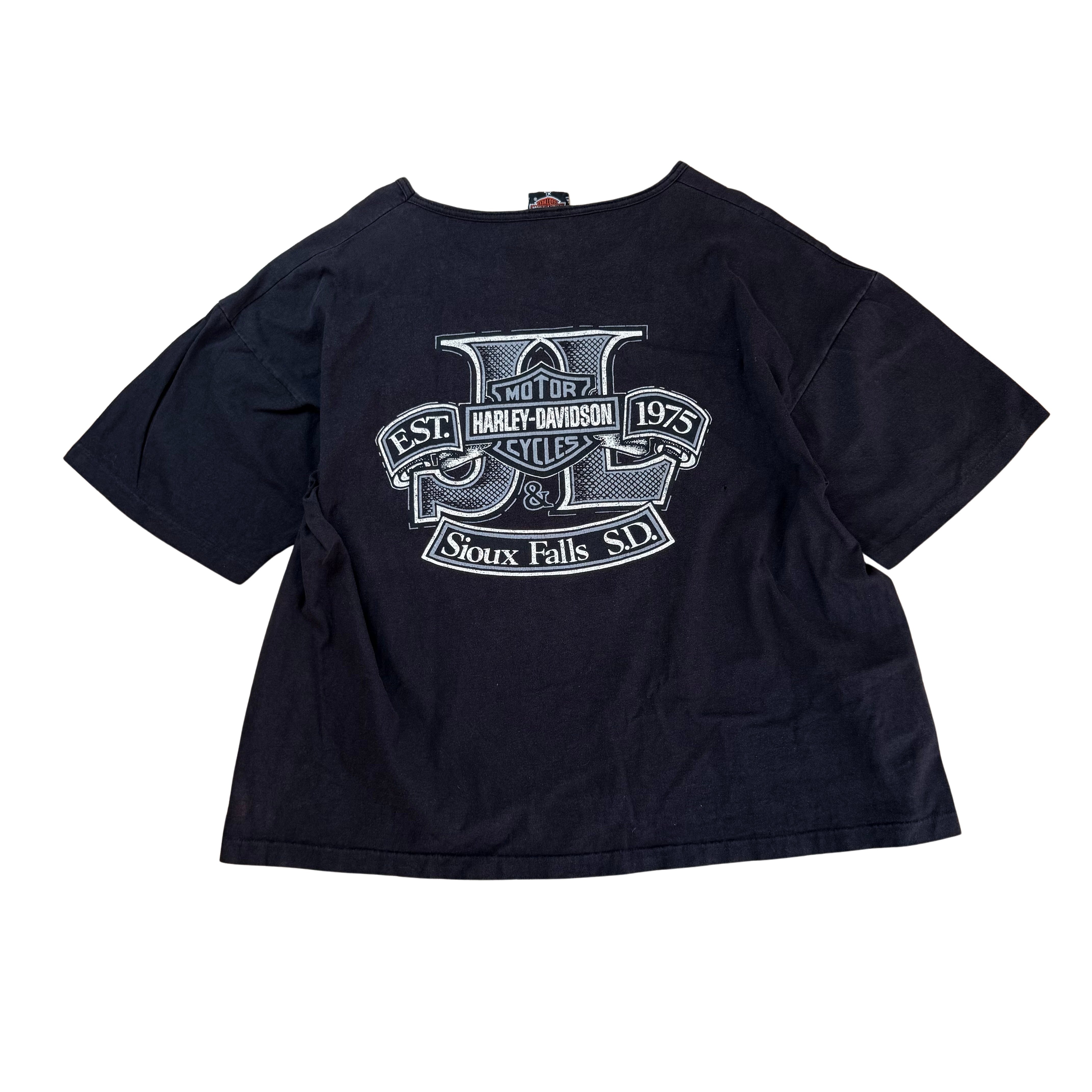Vintage Harley Davidson T-Shirt Siouxfalls  - XL (Womens)