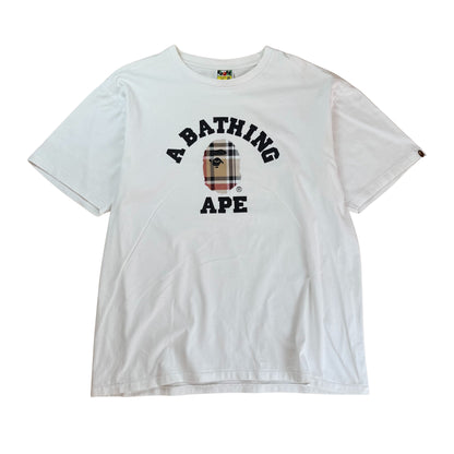 Vintage Bape Check T-Shirt  - XXL