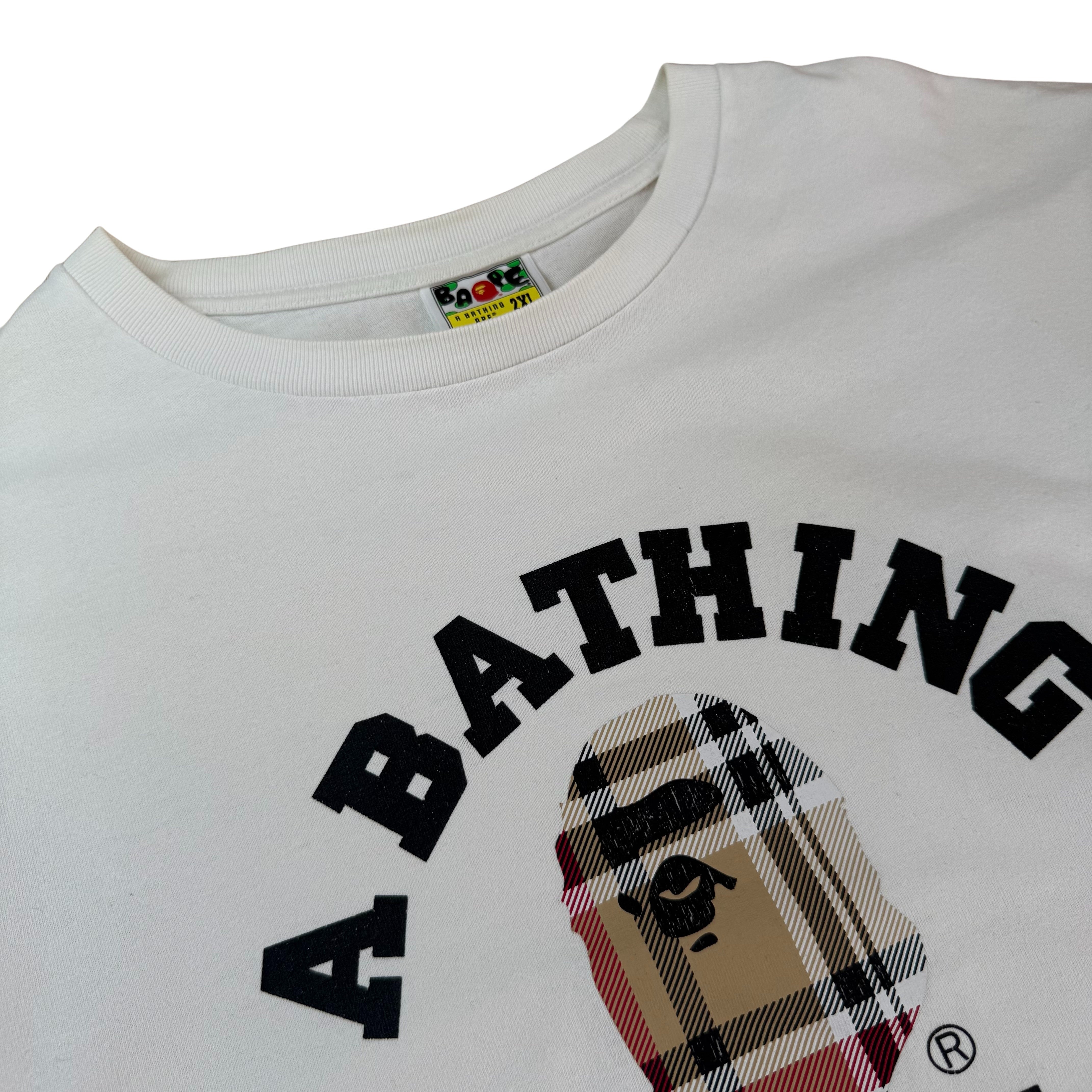 Vintage Bape Check T-Shirt  - XXL