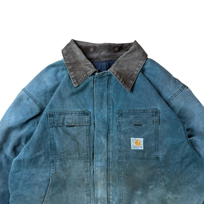 Vintage Carhartt Chore Jacket 90s Faded  - XL