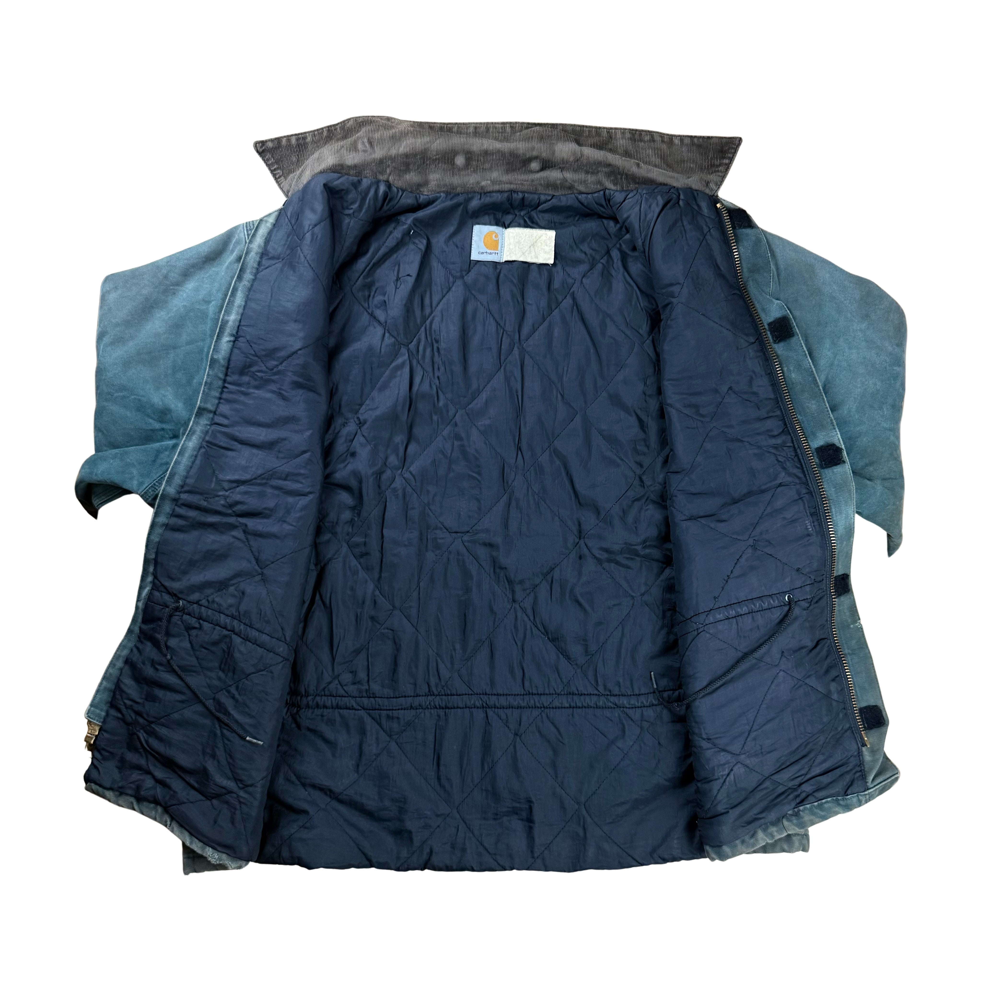 Vintage Carhartt Chore Jacket 90s Faded  - XL