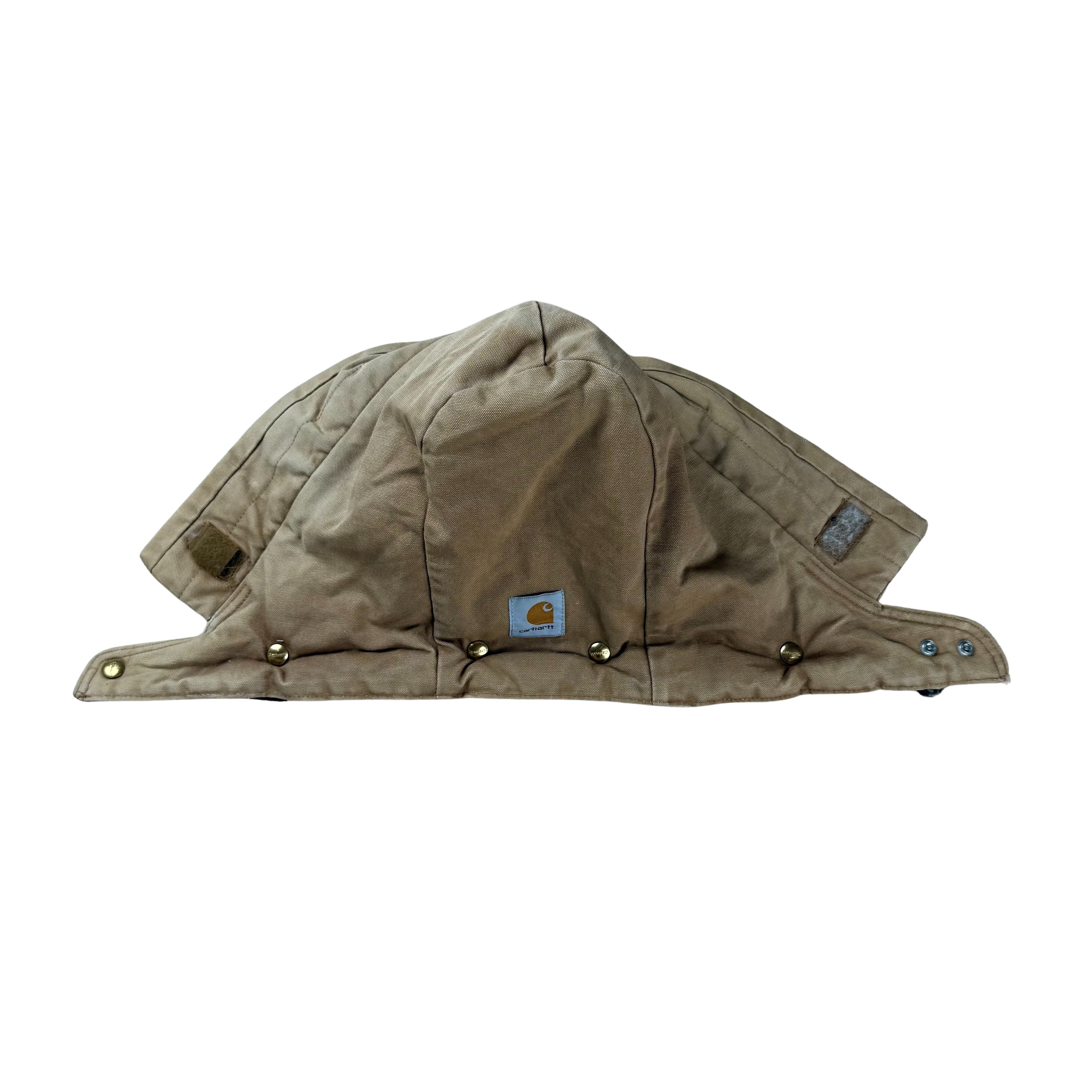 Vintage Carhartt Chore Jacket Hooded 90s Faded  - L