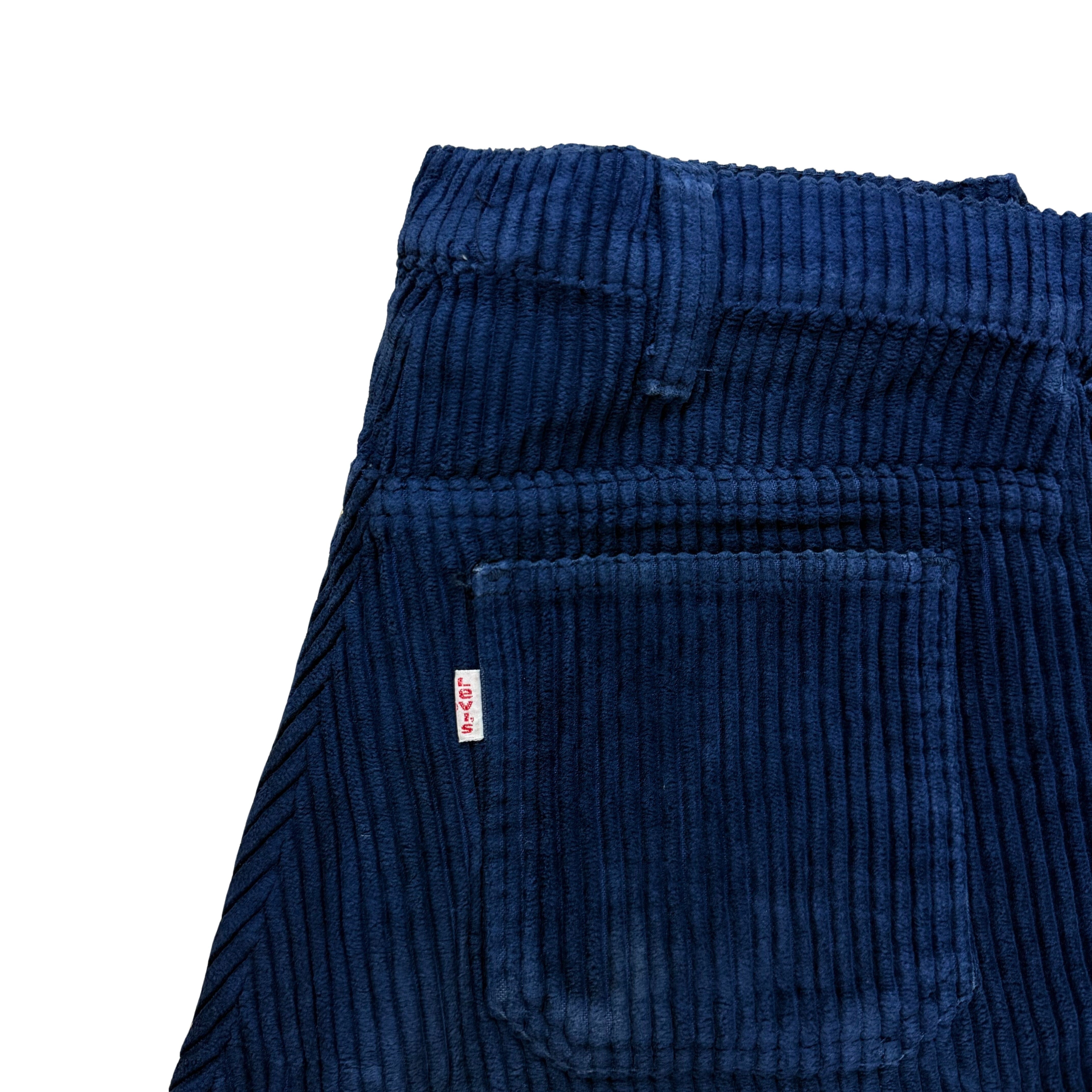 Vintage Levis 80s Flared Cord Hose Red Tab  - 34