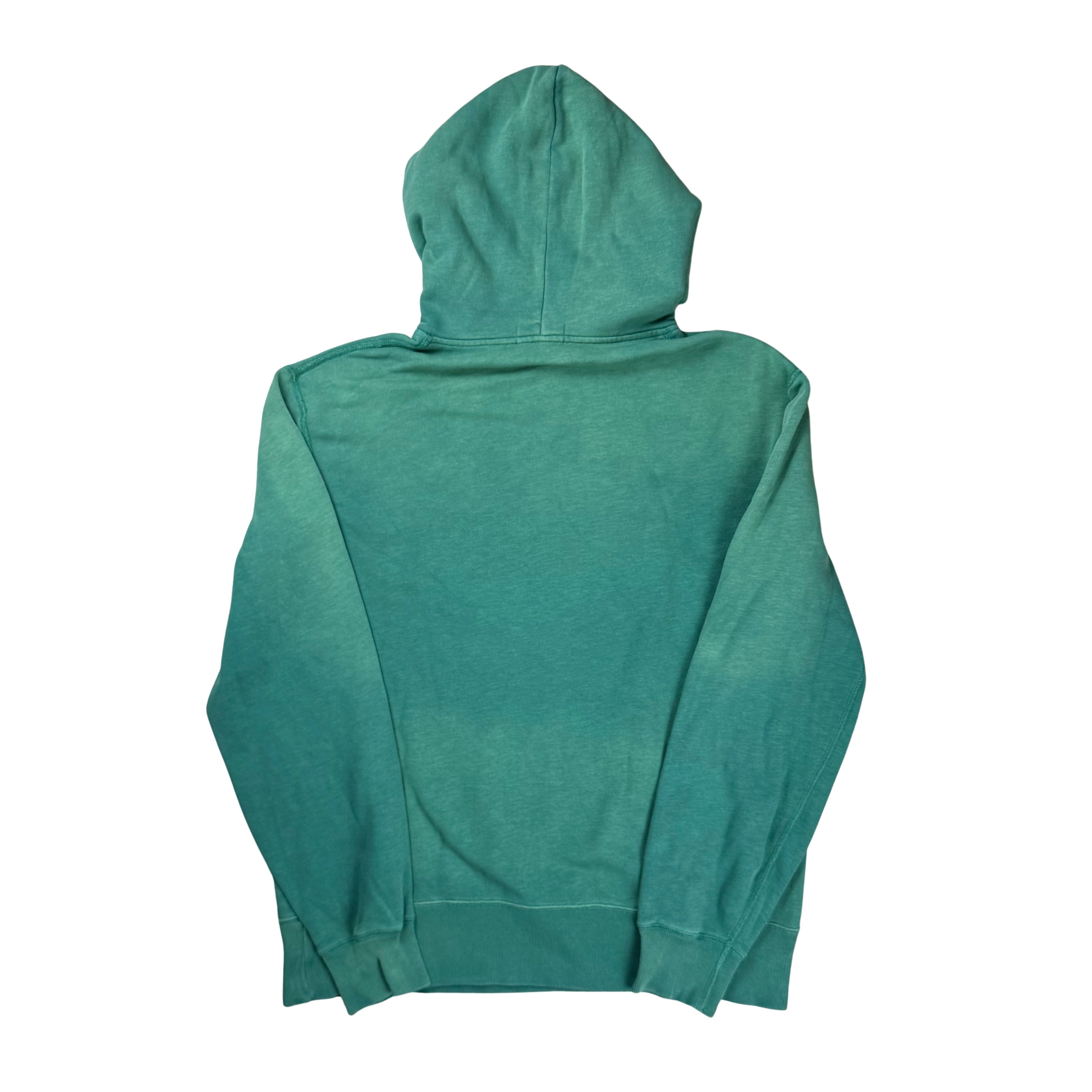 Vintage Washed Green Ralph Lauren College Hoodie  - L