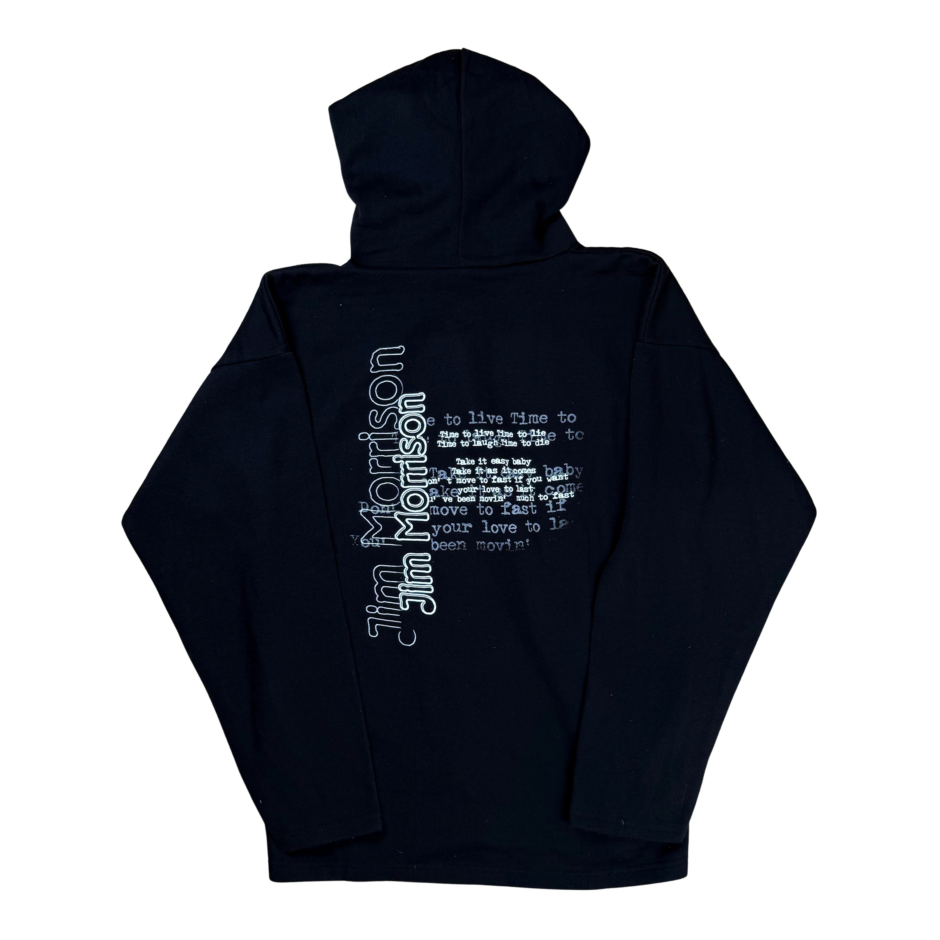 Vintage 90s Jim Morrison Hoodie Made in Italy  - L